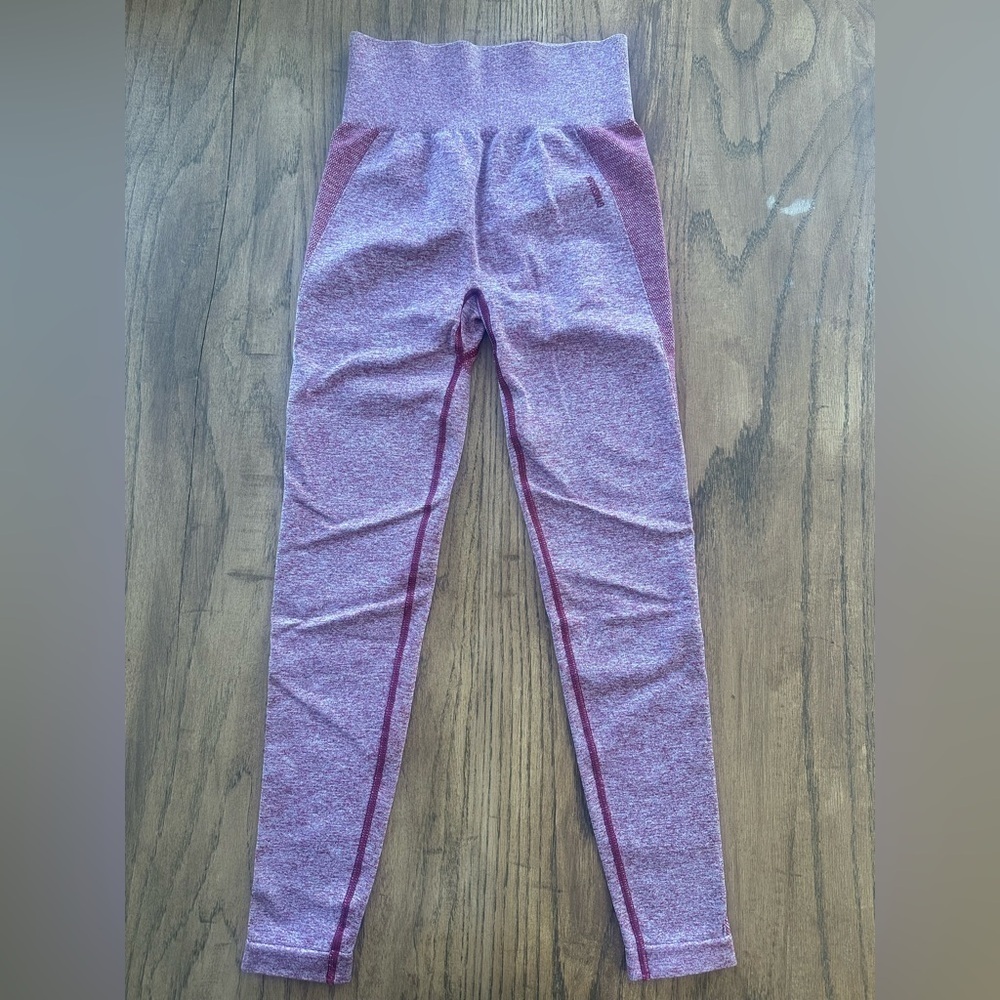 Gymshark High Waisted Athletic Leggings Women’s Approx Small Sporty Pink Multi